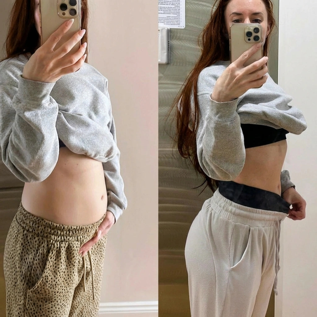 Жена с плосък корем след прием на Thin Tummy пробиотик
