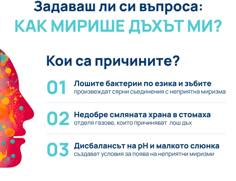 ТОП 5 най-чести причини за лош дъх и орален микробиом