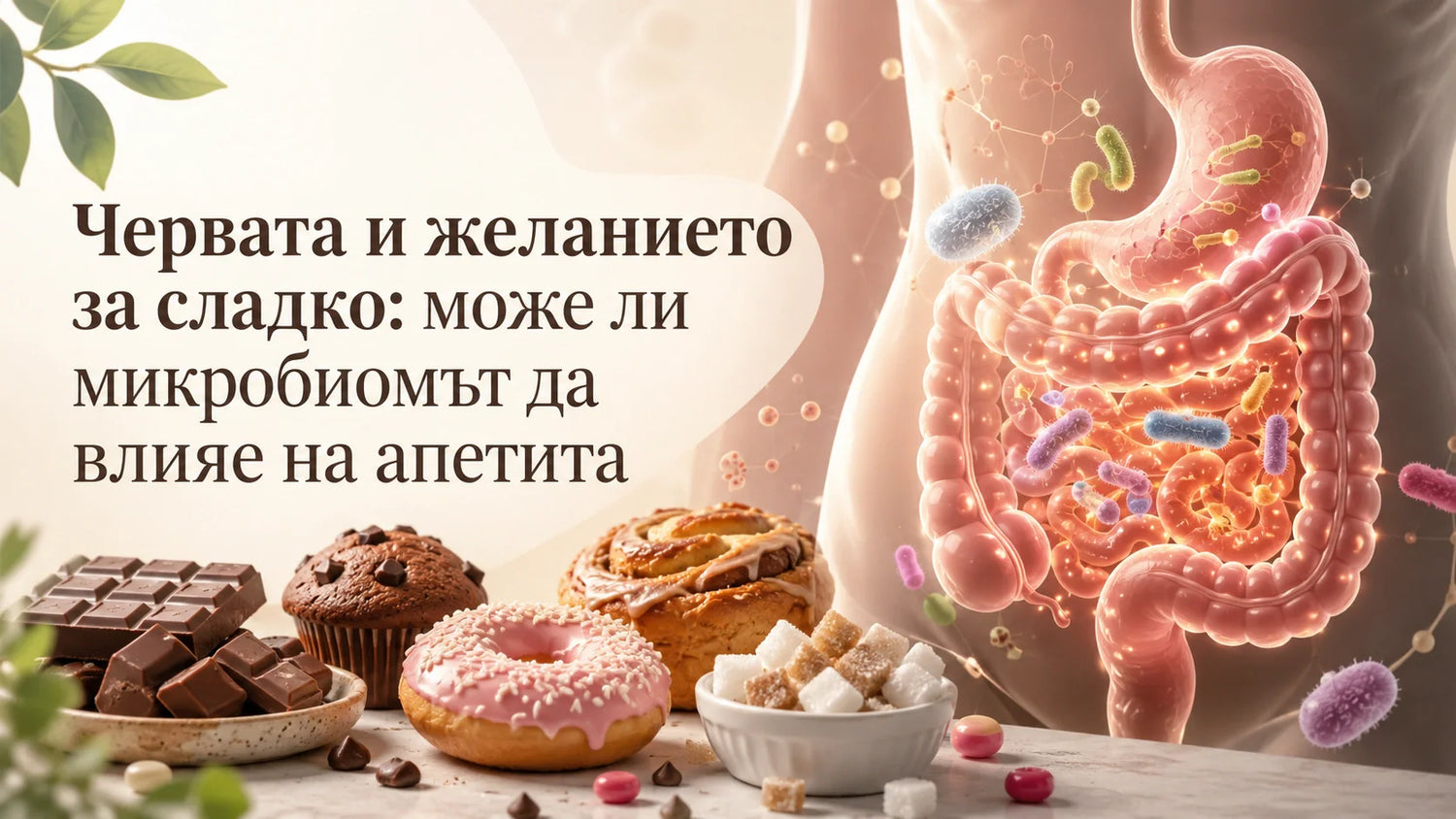 Червата и желанието за сладко: може ли микробиомът да влияе на апетита