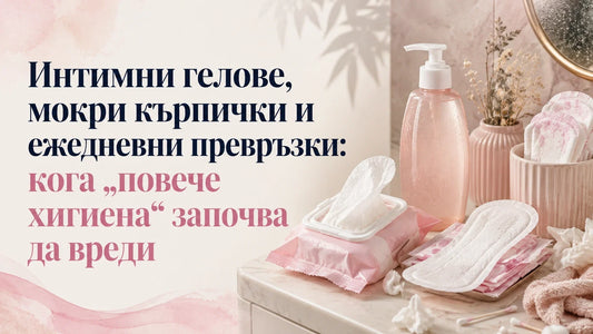 Интимни гелове, мокри кърпички и ежедневни превръзки: кога „повече хигиена“ започва да вреди.
