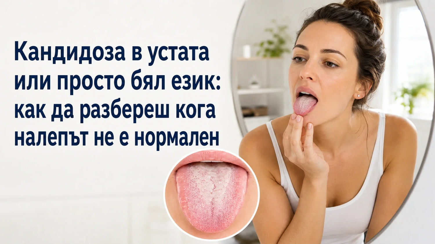Кандидоза в устата или просто бял език: как да разбереш кога налепът не е нормален