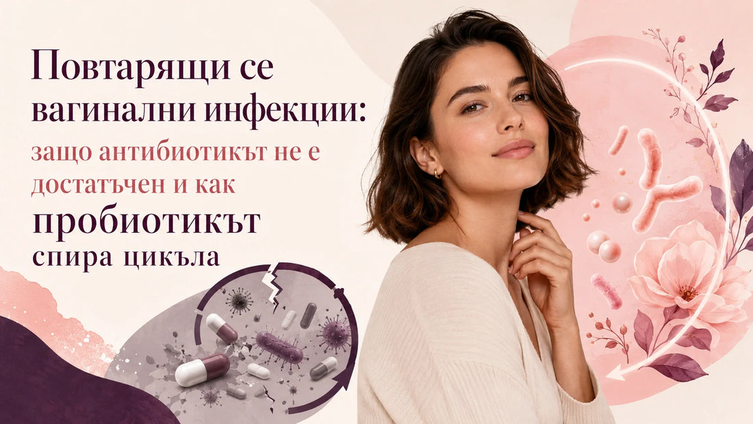 Повтарящи се вагинални инфекции: защо антибиотикът не е достатъчен и как пробиотикът спира цикъла