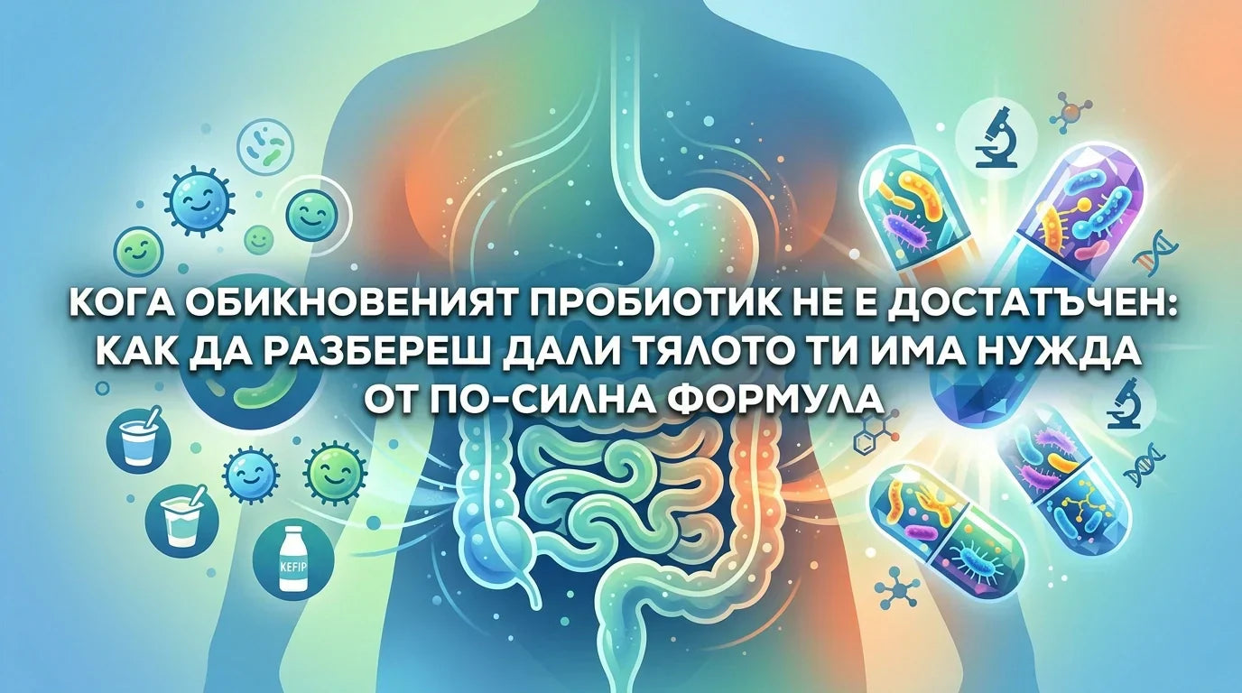 Кога обикновеният пробиотик не е достатъчен: как да разбереш дали тялото ти има нужда от по-силна формула