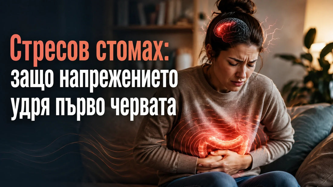 Стресов стомах: защо напрежението удря първо червата