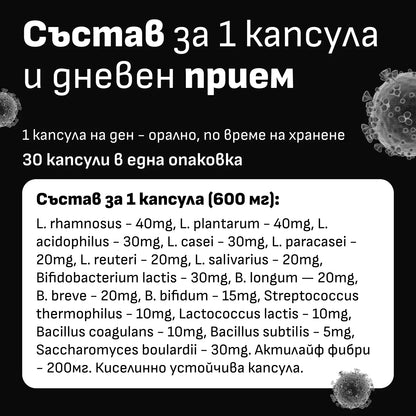 Състав на най-добрия пробиотик в Европа
