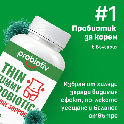 Thin Tummy пробиотик за плосък корем – опаковка Probiotiv