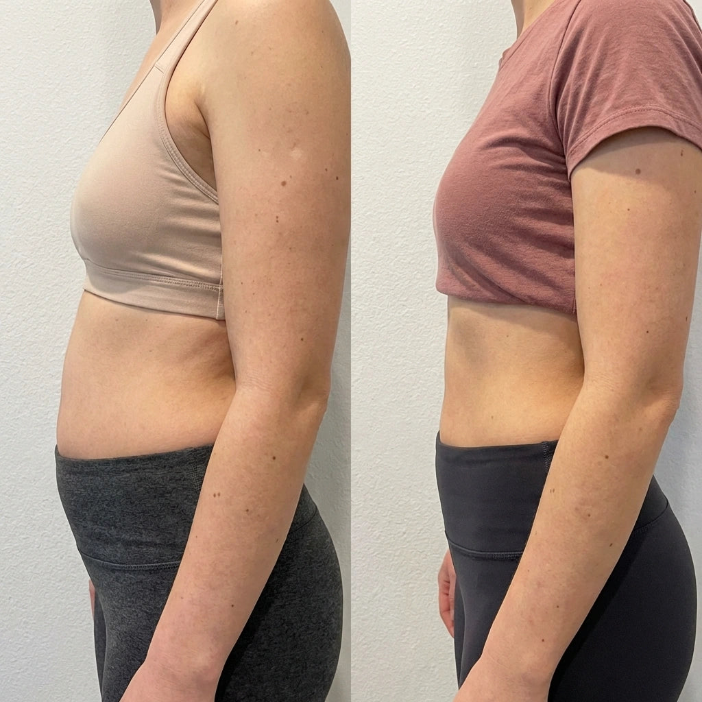 Резултати от Thin Tummy пробиотик – плосък корем преди и след